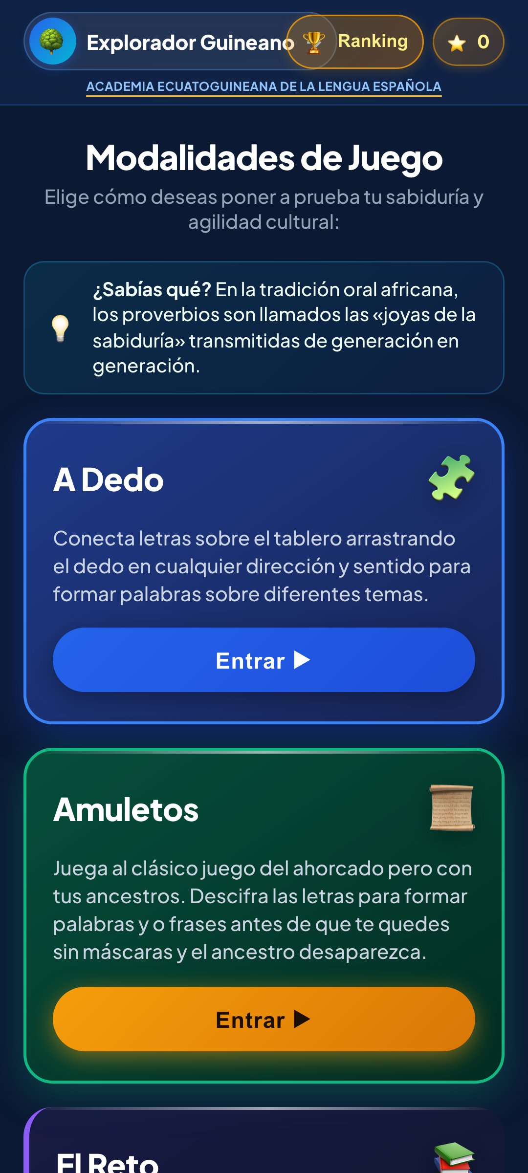 ApalabraGE Pantalla Principal